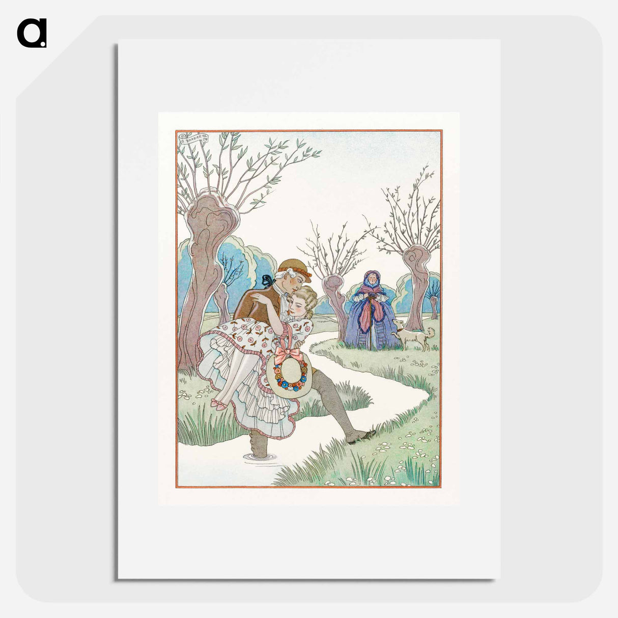 The Dangerous Liaisons - Georges Barbier Poster.