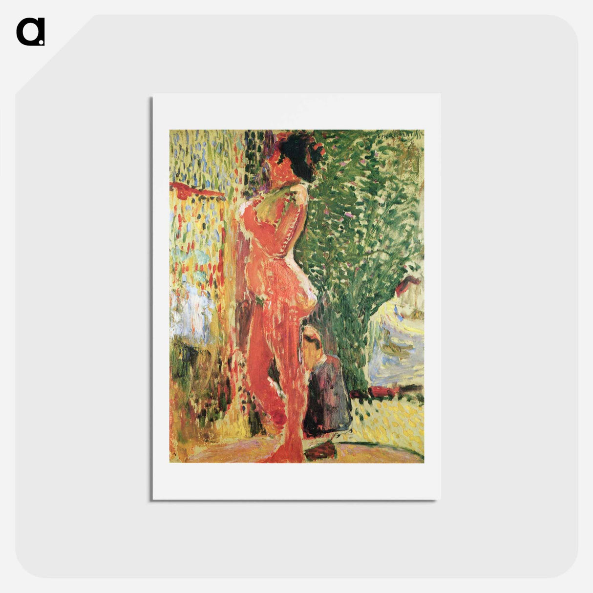 アートポストカード-Nude in the Studio - アンリ マティス Postcard.