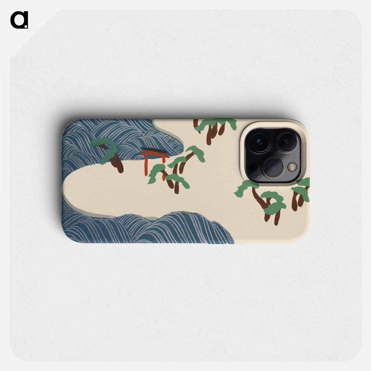 Ocean waves from Momoyogusa–Flowers of a Hundred Generations by Kamisaka Sekka - 神坂 雪佳 Phone Case.