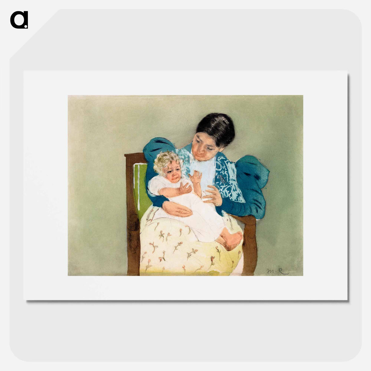 The Barefooted Child - Mary Cassatt Poster.