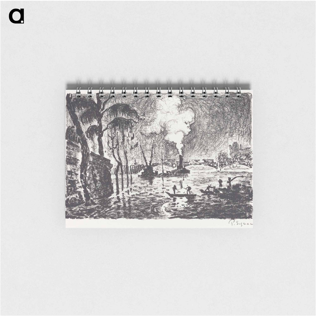 The Flooded Seine - ポール シニャック Memo.