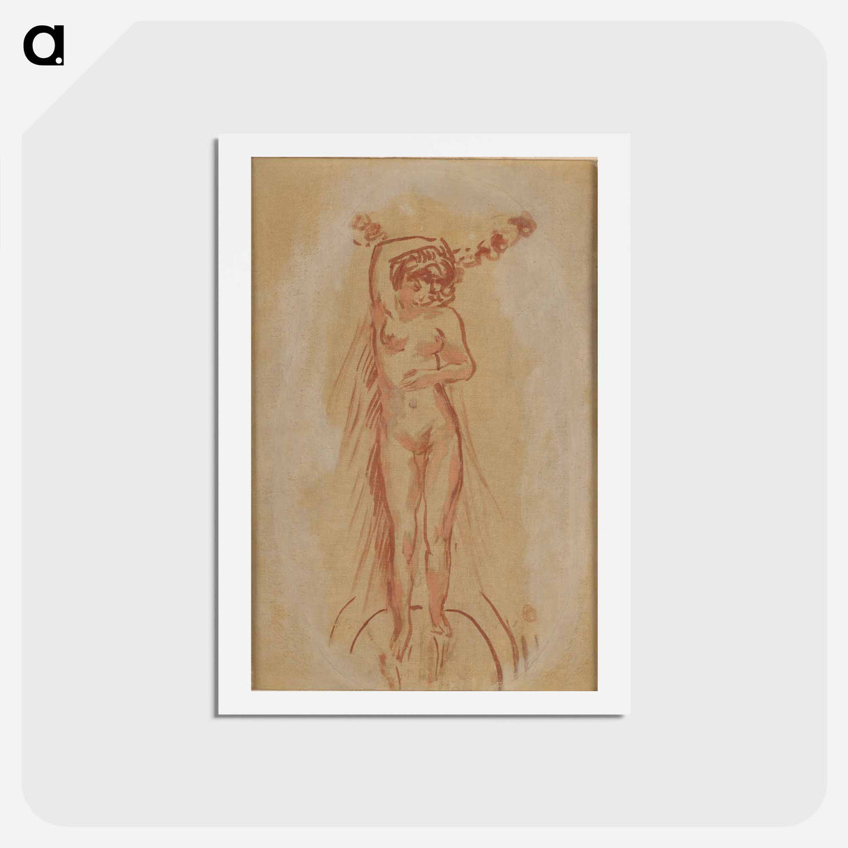 アートポストカード-Frontal Nude
- ピエール ボナール Postcard.