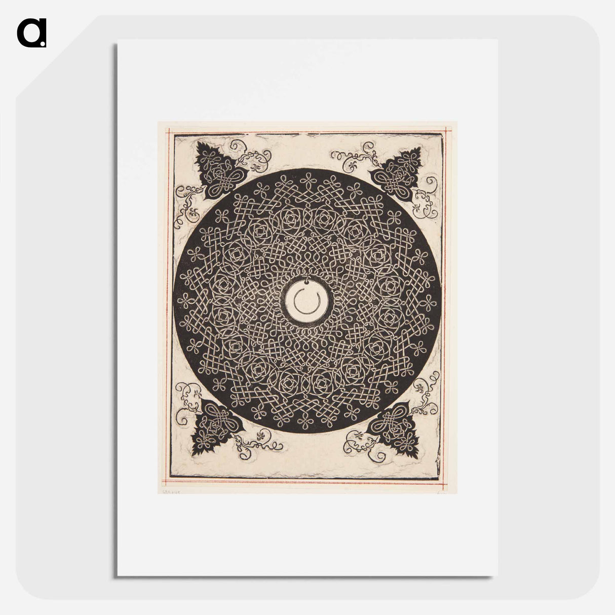 Knob with white medallion - アルブレヒト デューラー Poster.