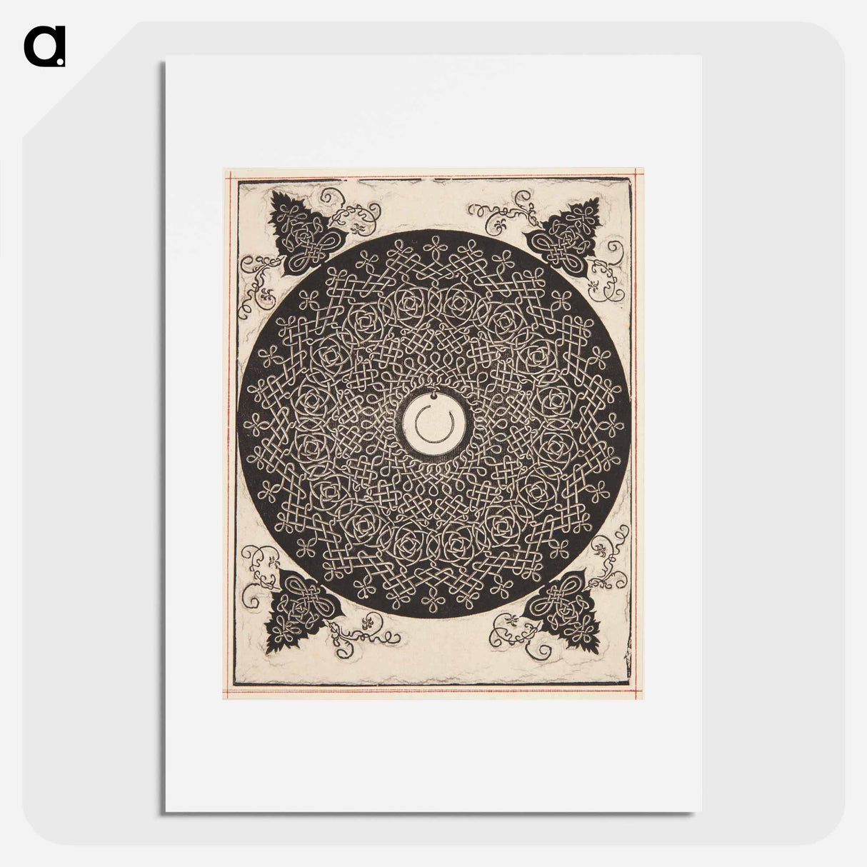 アートポスター-Knob with white medallion - アルブレヒト デューラー Poster.