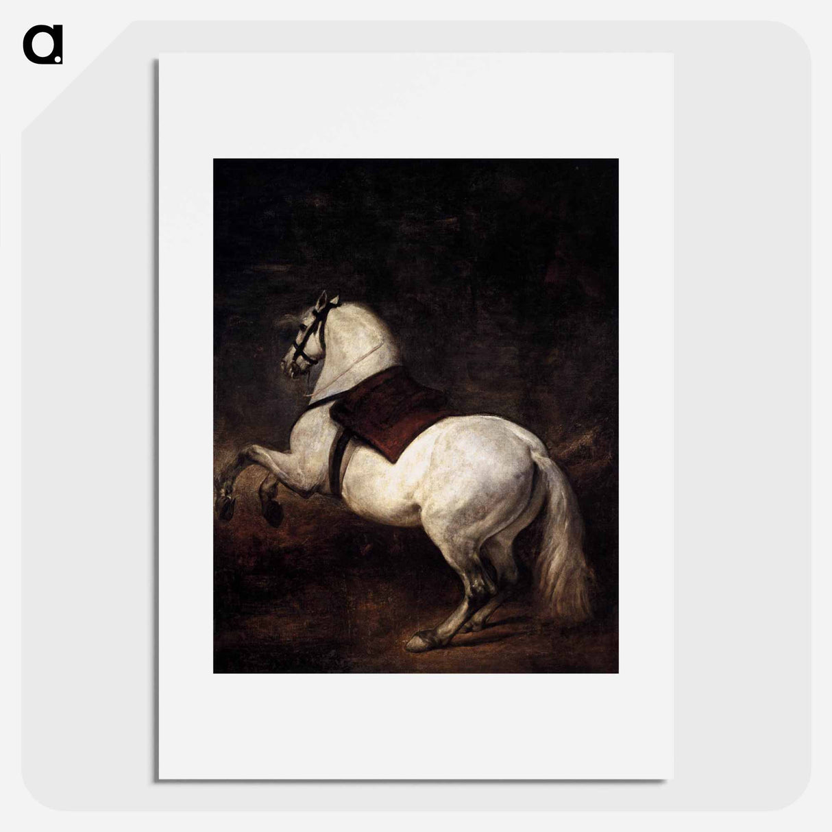 アートポスター-A White Horse - ディエゴ ベラスケス Poster.