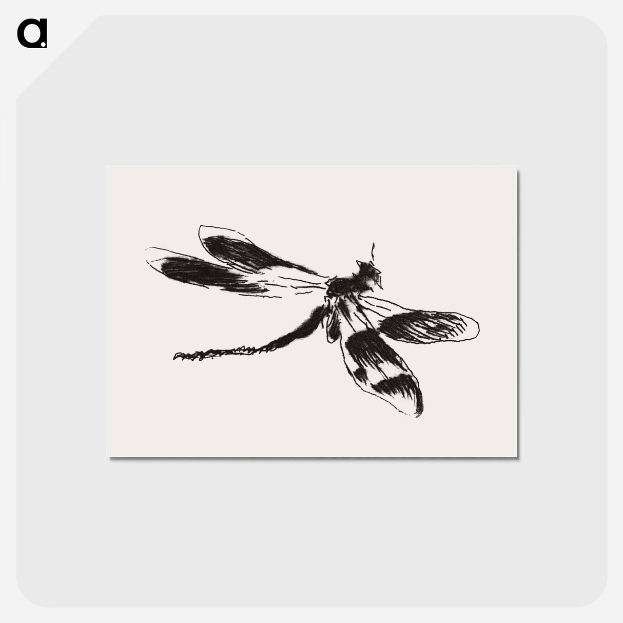 アートポストカード-Dragonfly - エドゥアール マネ Postcard.