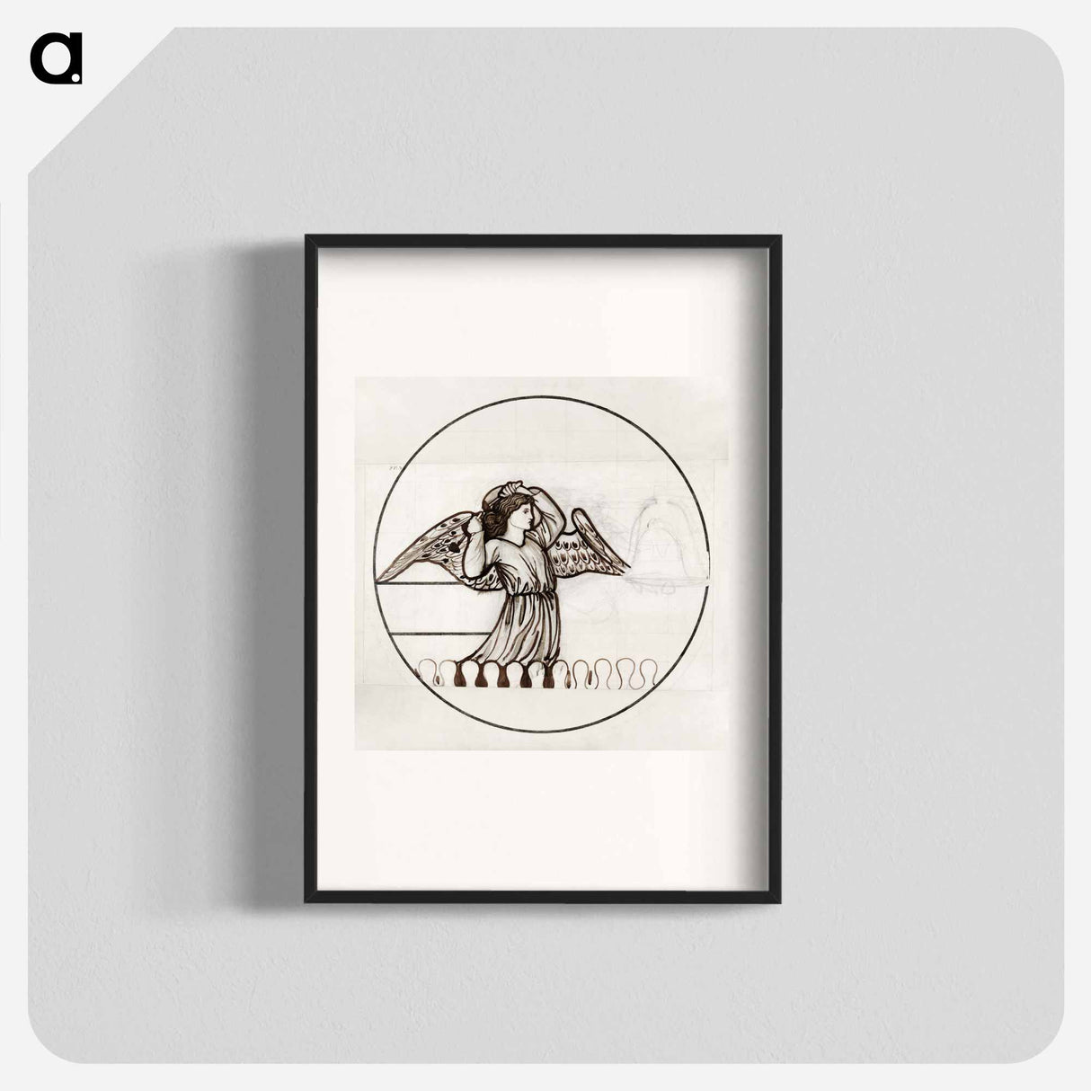 Angel playing on Bells - エドワード バーン ジョーンズ Poster.