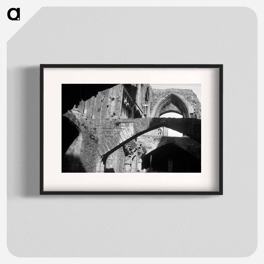 English building ruins, Somerset - エリック リー ジョンソン Poster.