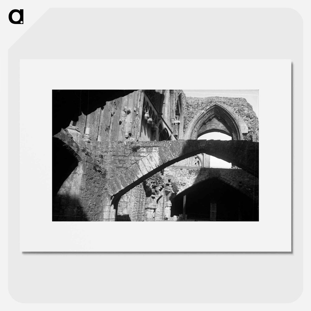 English building ruins, Somerset - エリック リー ジョンソン Poster.