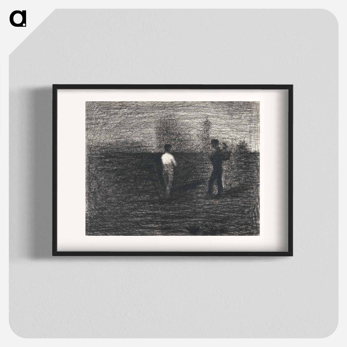 Peasants - Georges Seurat Poster.