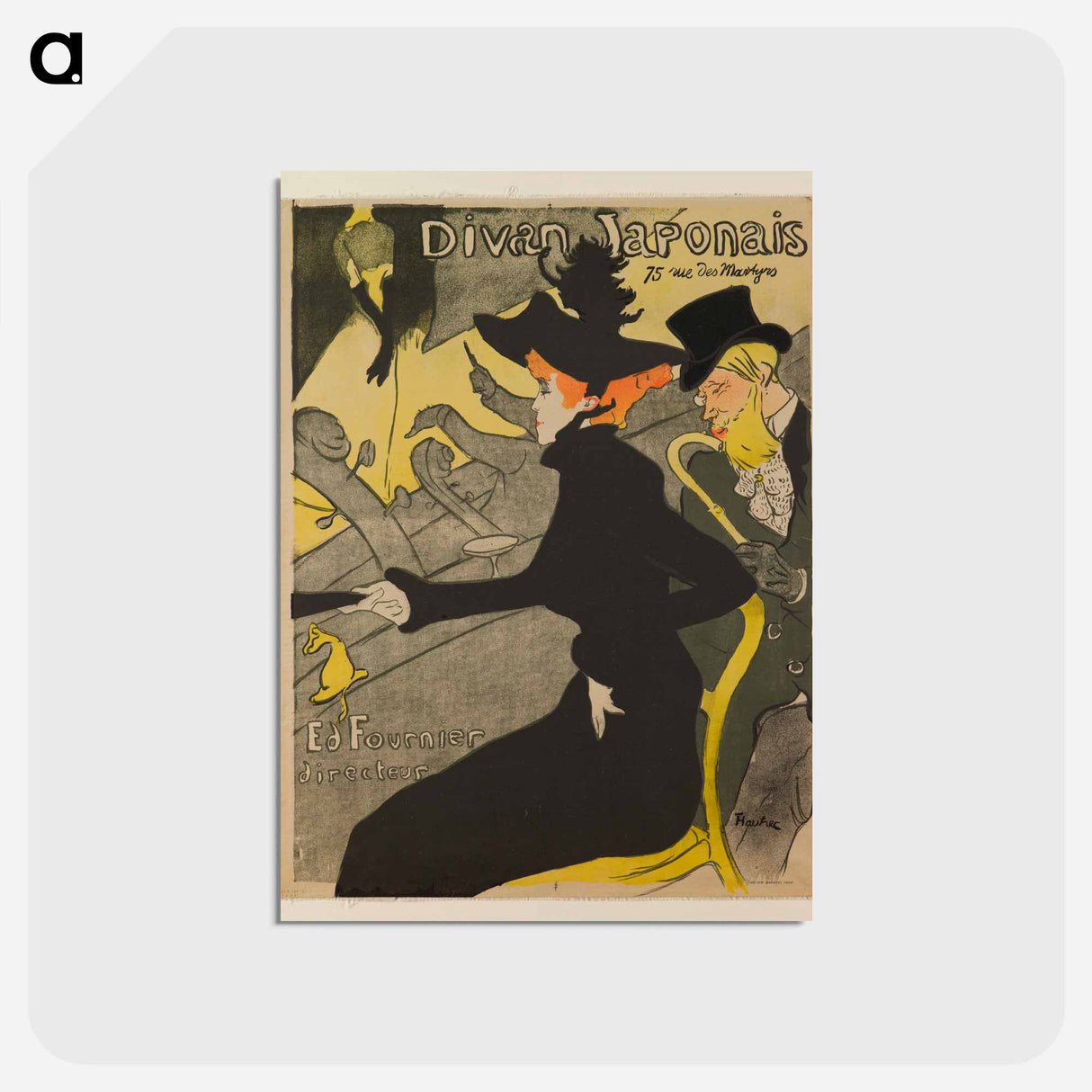 アートポストカード-Divan Japonais - アンリ ド トゥールーズ ロートレック Postcard.