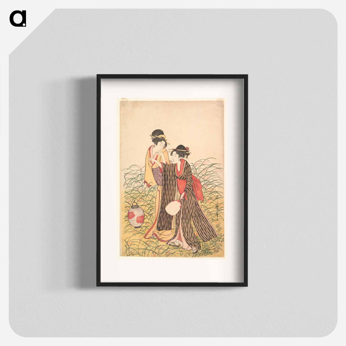 Elopers in Musashino - 喜多川 歌麿 Poster.