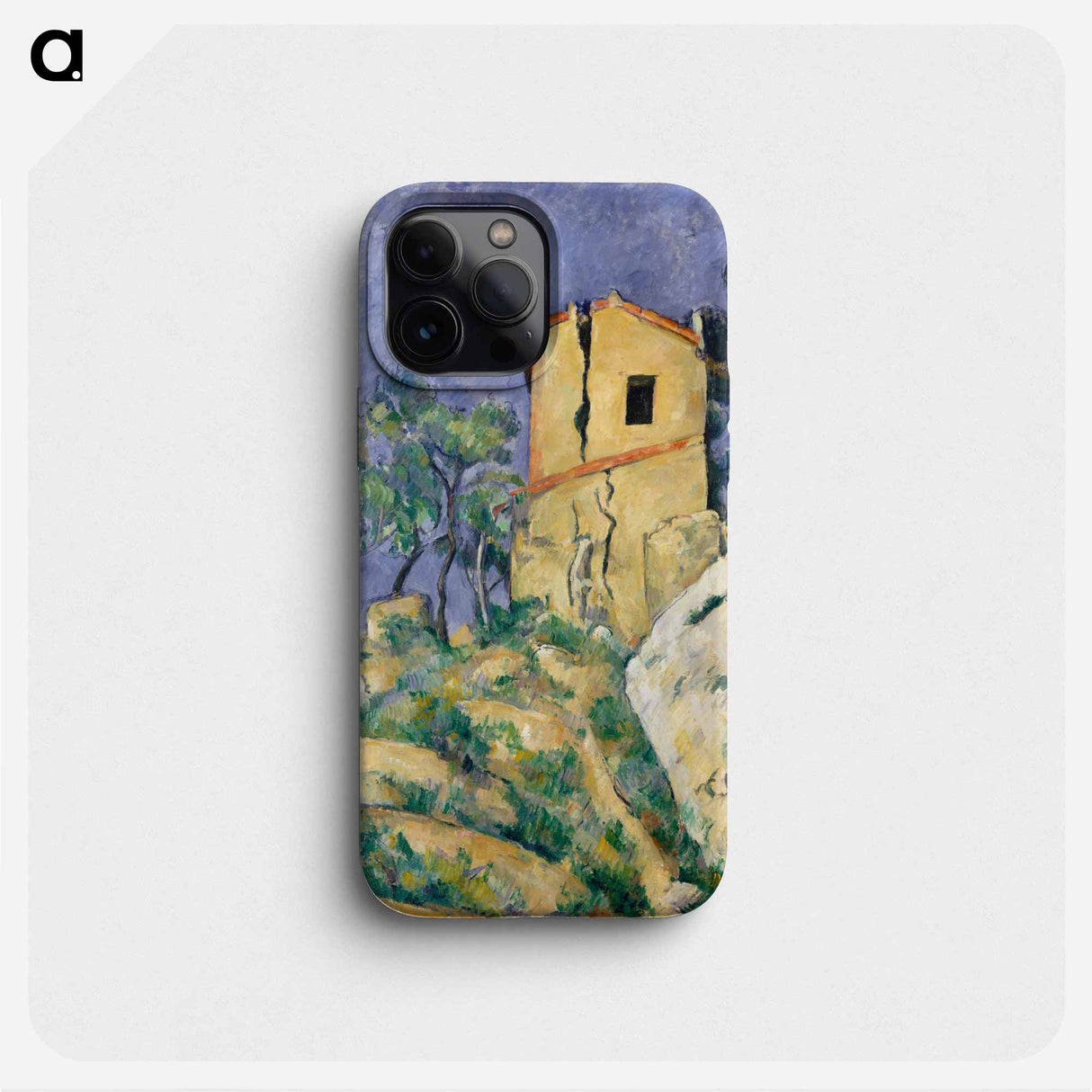 The House with the Cracked Walls - Paul Cezanne Phone Case.