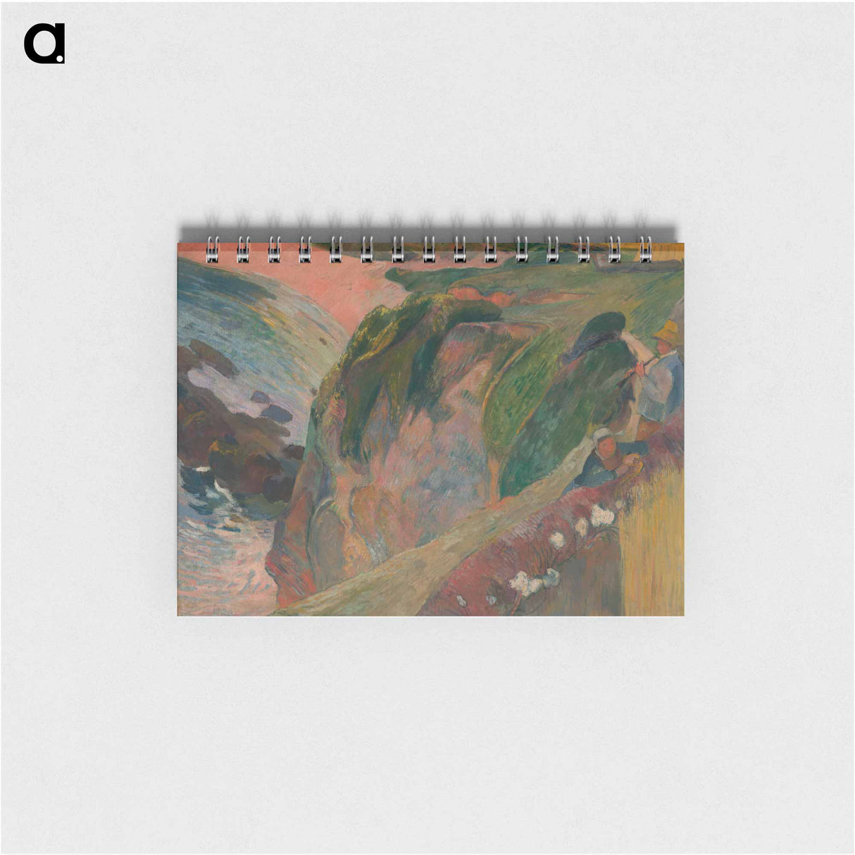 Rim of the cliff which drops off to the Plage Porguerrec - ポール ゴーギャン Memo.