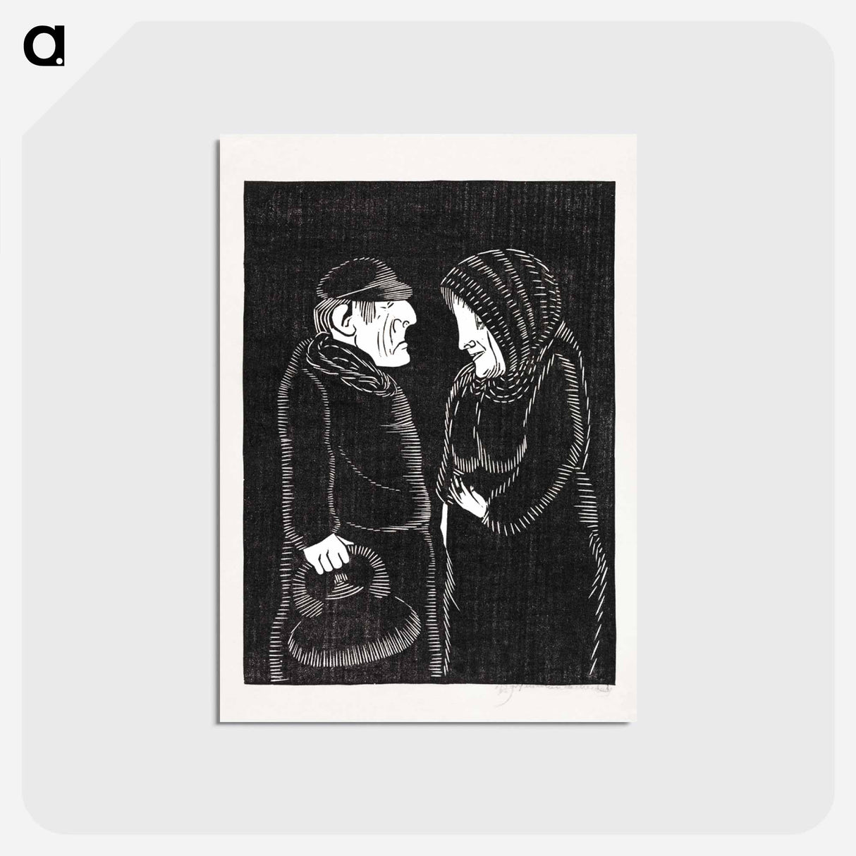 Fantastical Man and Woman
- サミュエル ジェスルン Postcard.