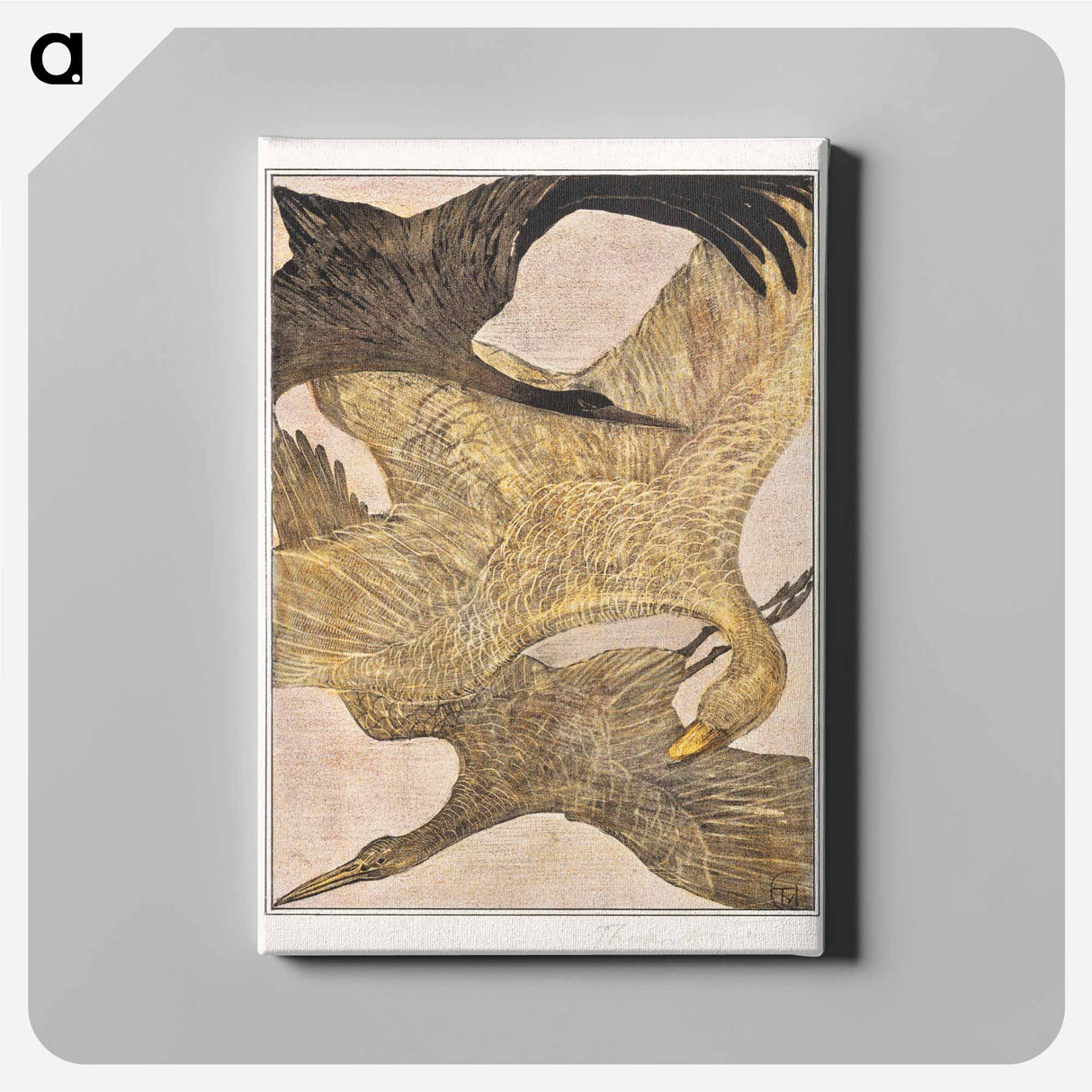 Drie vliegende vogels - Theo van Hoytema Canvas.