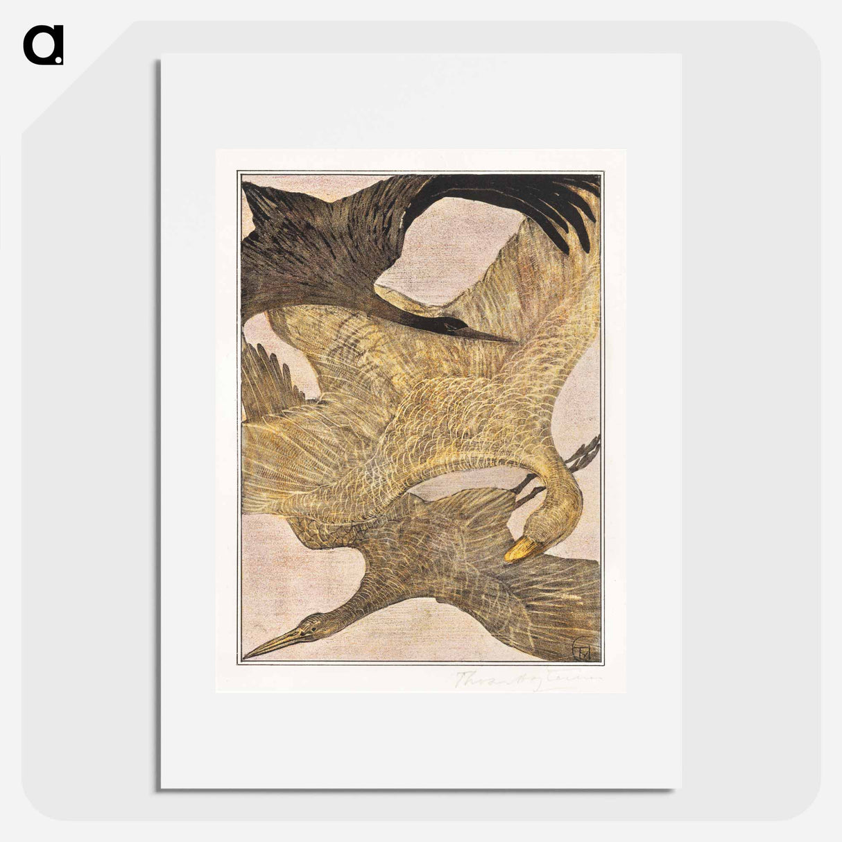 Drie vliegende vogels - Theo van Hoytema Poster.