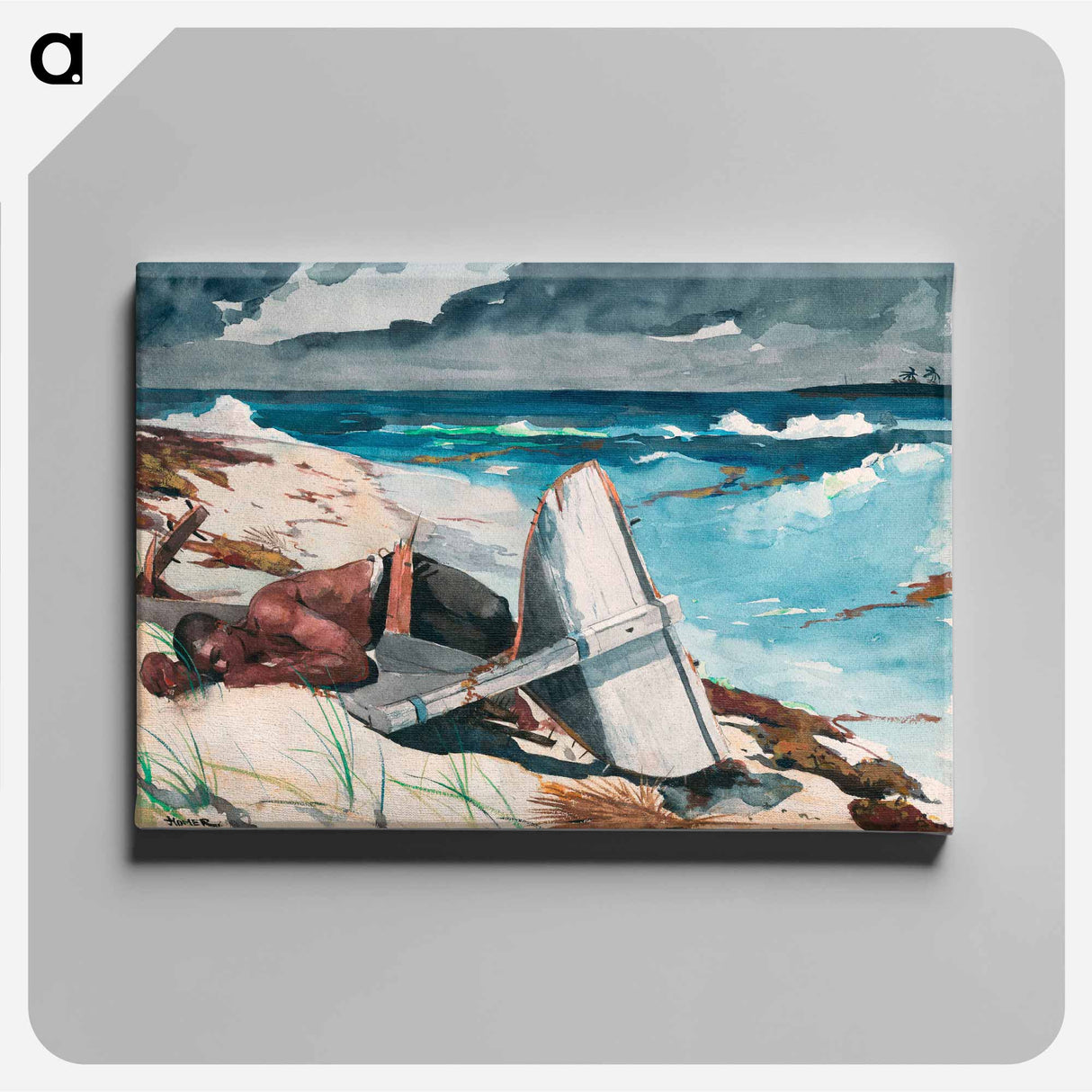 アートパネル-After the Hurricane, Bahamas - ウィンスロー ホーマー Canvas.