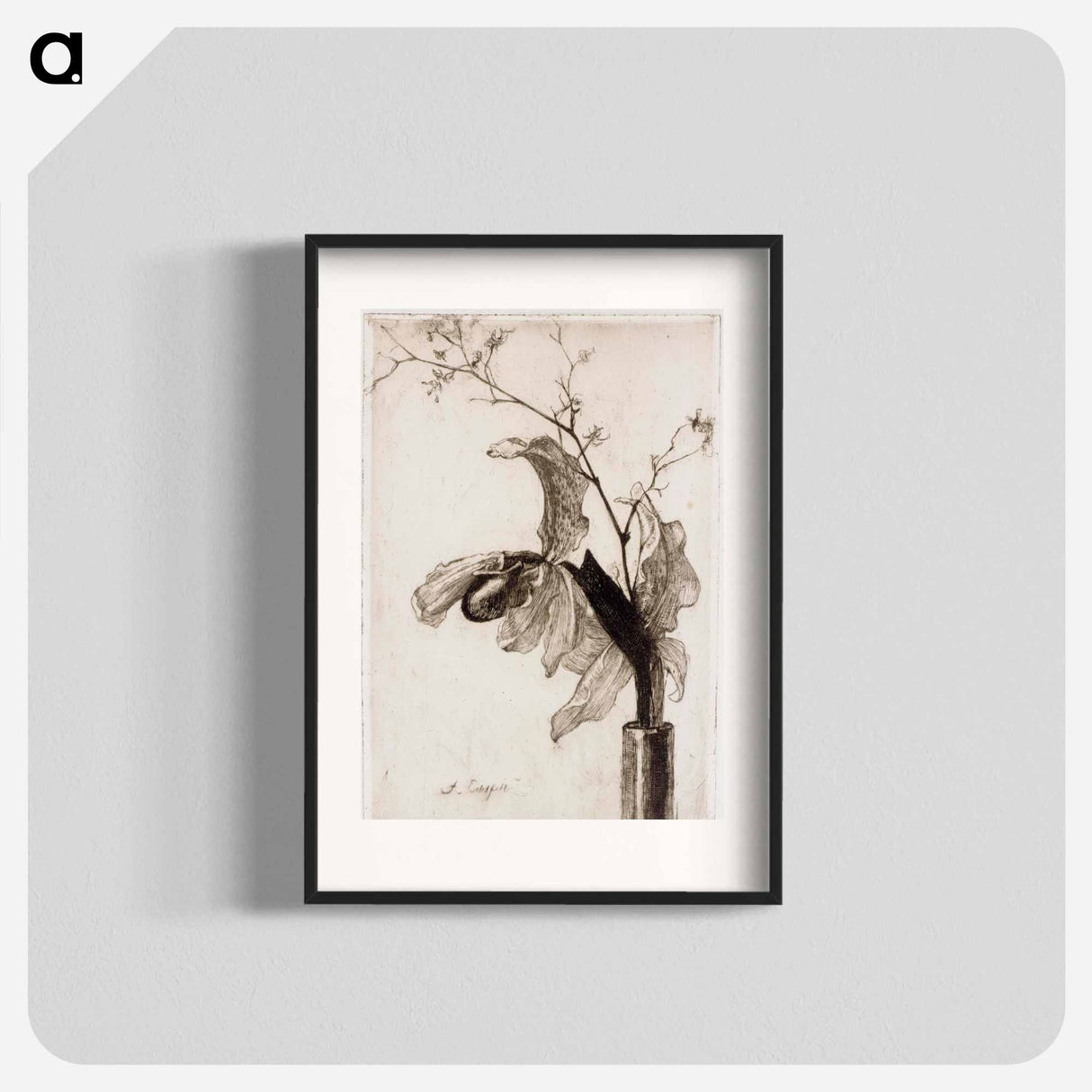 Orchid in a vase - アルバート エーデルフェルト Poster.