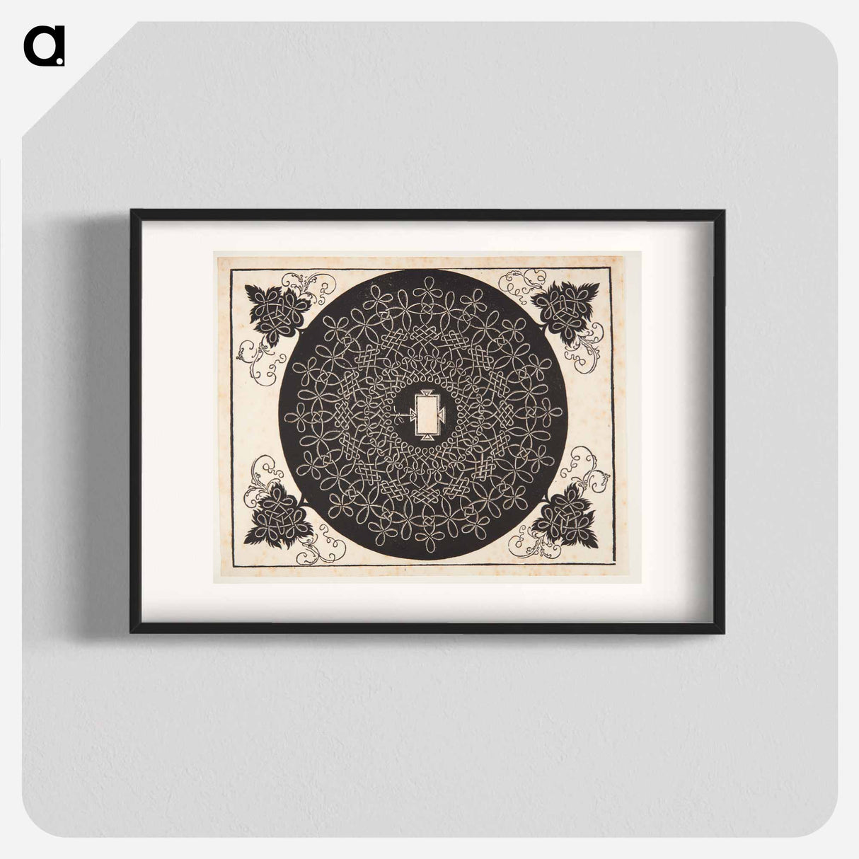 Knob with rectangular center - アルブレヒト デューラー Poster.