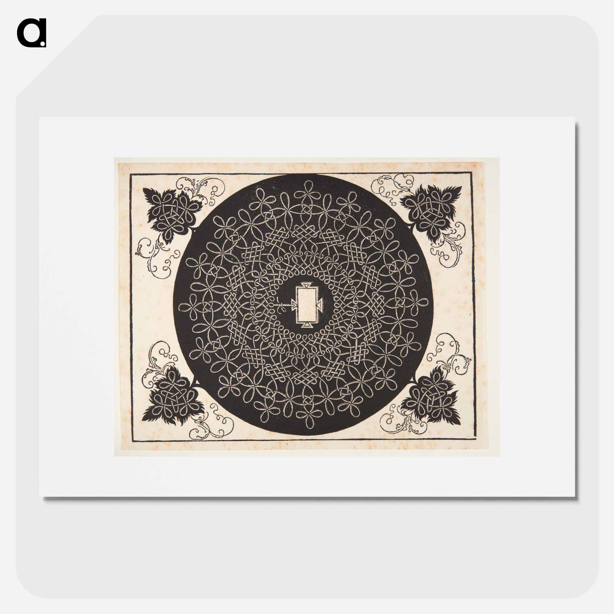 Knob with rectangular center - アルブレヒト デューラー Poster.