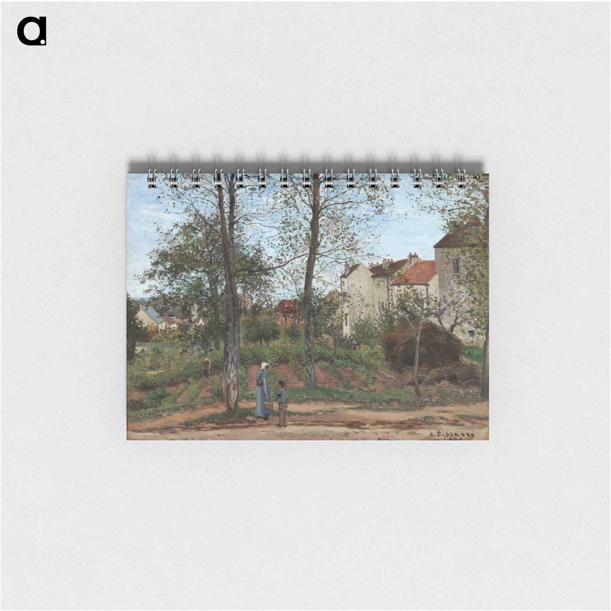 Landscape at Louveciennes - カミーユ ピサロ Memo.