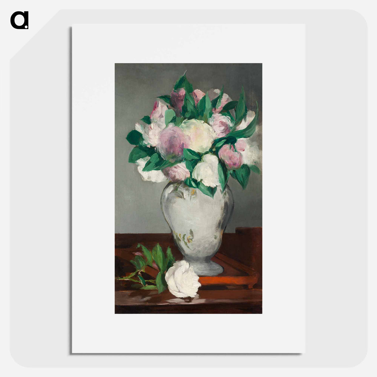 Peonies - エドゥアール マネ Poster.