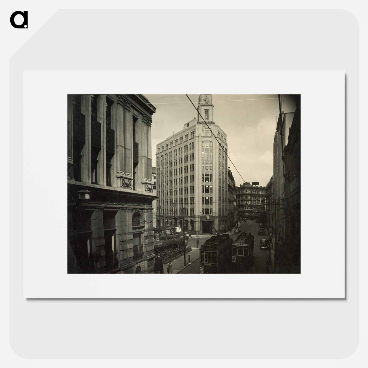 Lambton Quay, Wellington - エリック リー ジョンソン Poster.