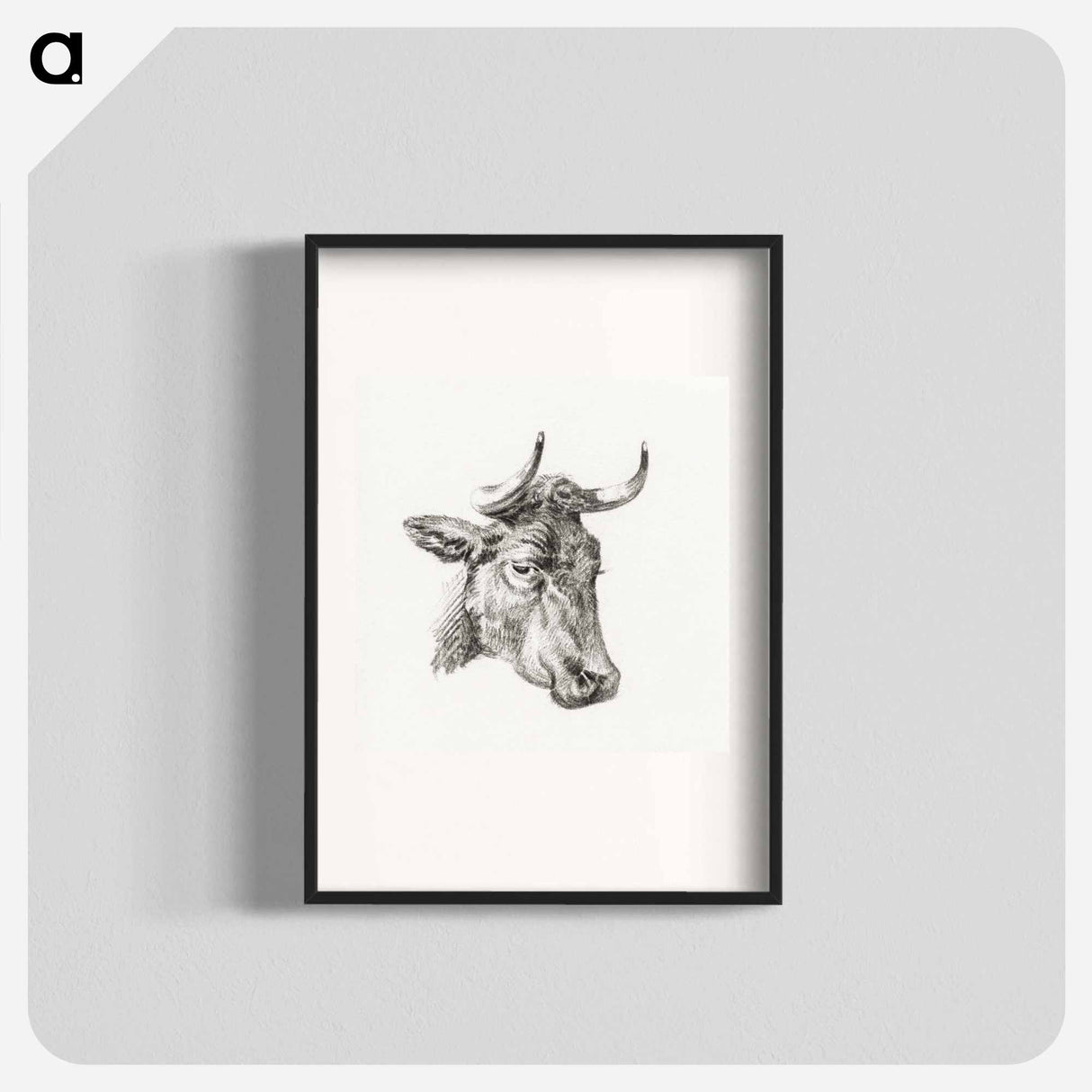 Head of a cow - ジャン ベルナール Poster.