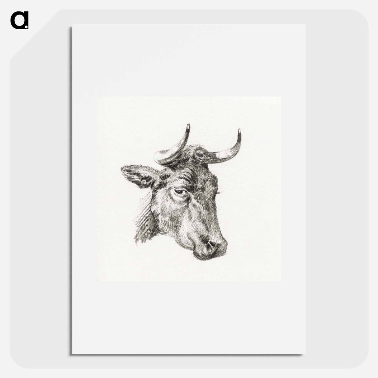 Head of a cow - ジャン ベルナール Poster.