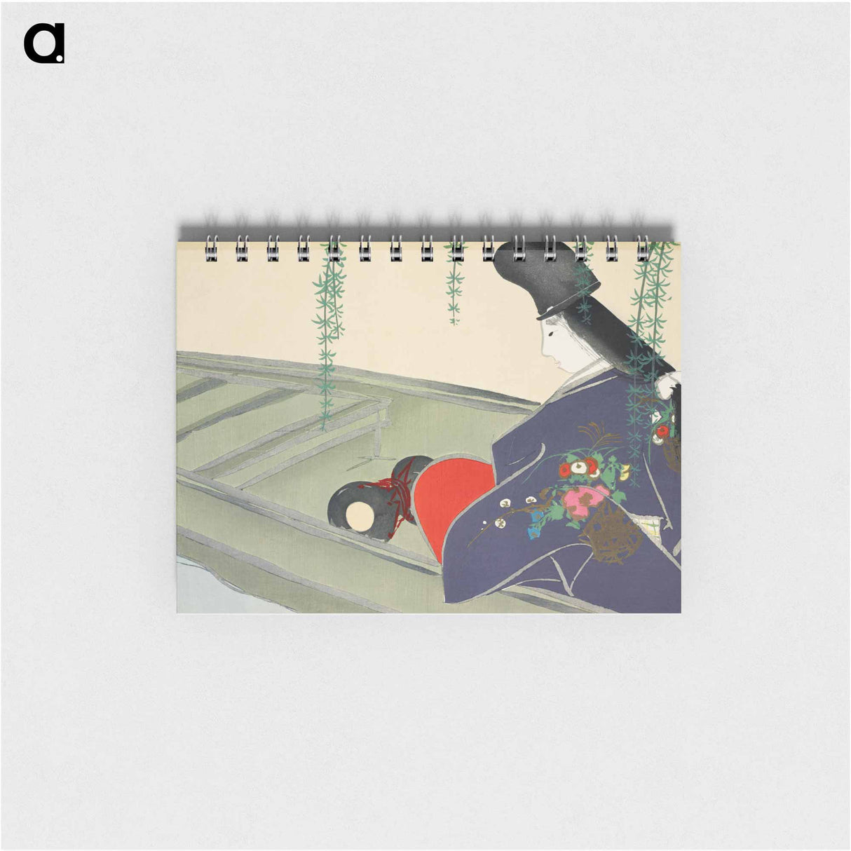 Boat from Momoyogusa–Flowers of a Hundred Generations - 神坂 雪佳 Memo.