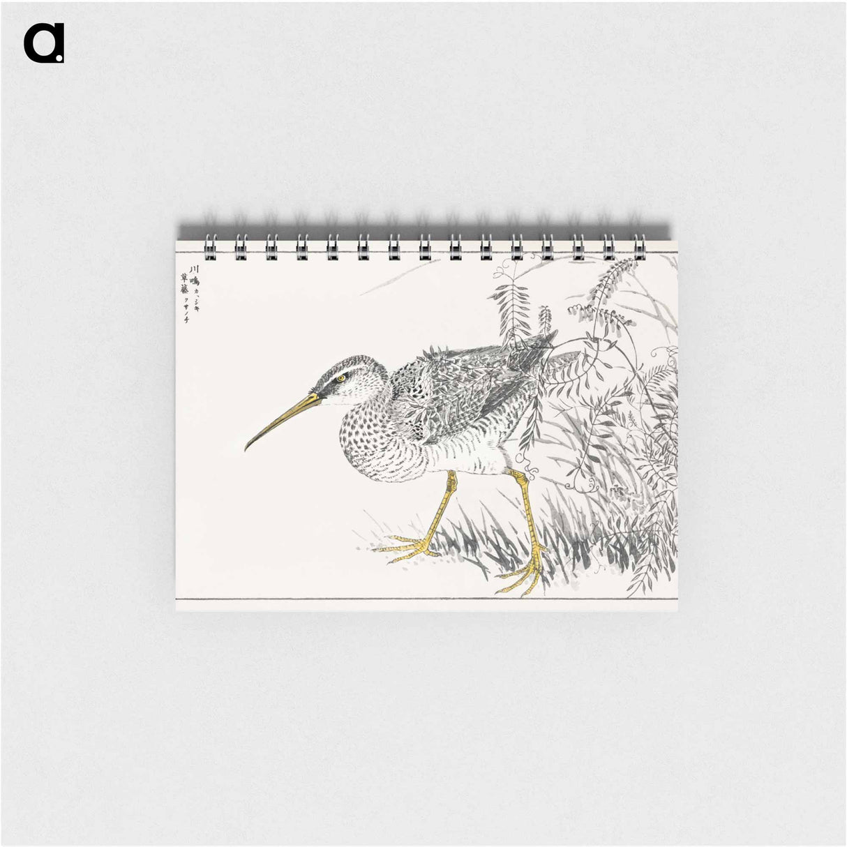 アートメモ帳-Eastern Whimbrel and Wisteria Vine
- 鳥類図鑑 Memo.