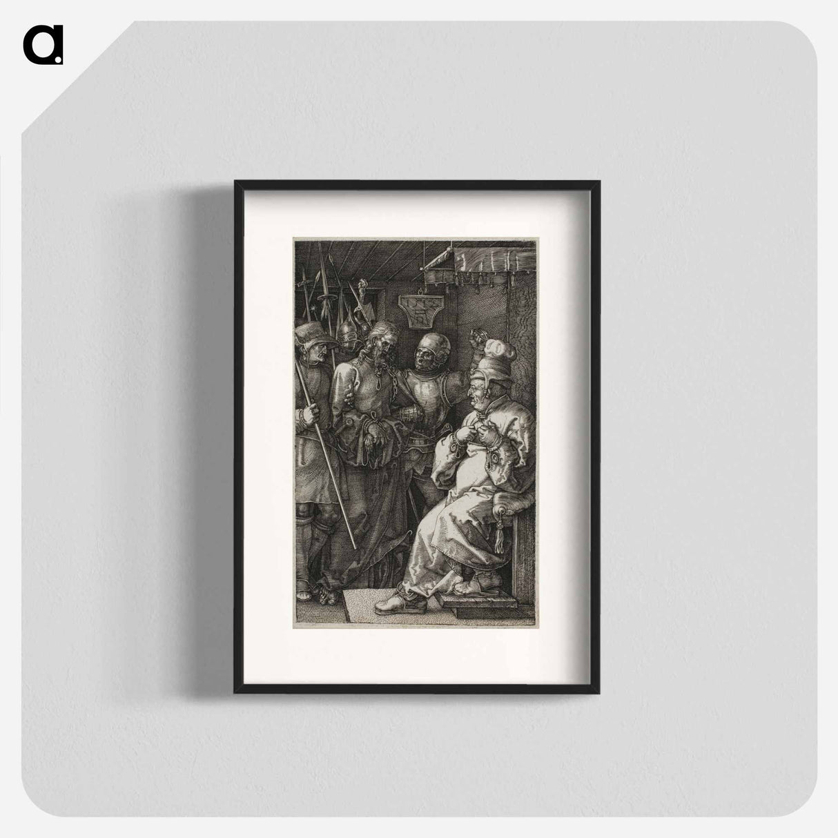 Christ before Caiaphas - アルブレヒト デューラー Poster.