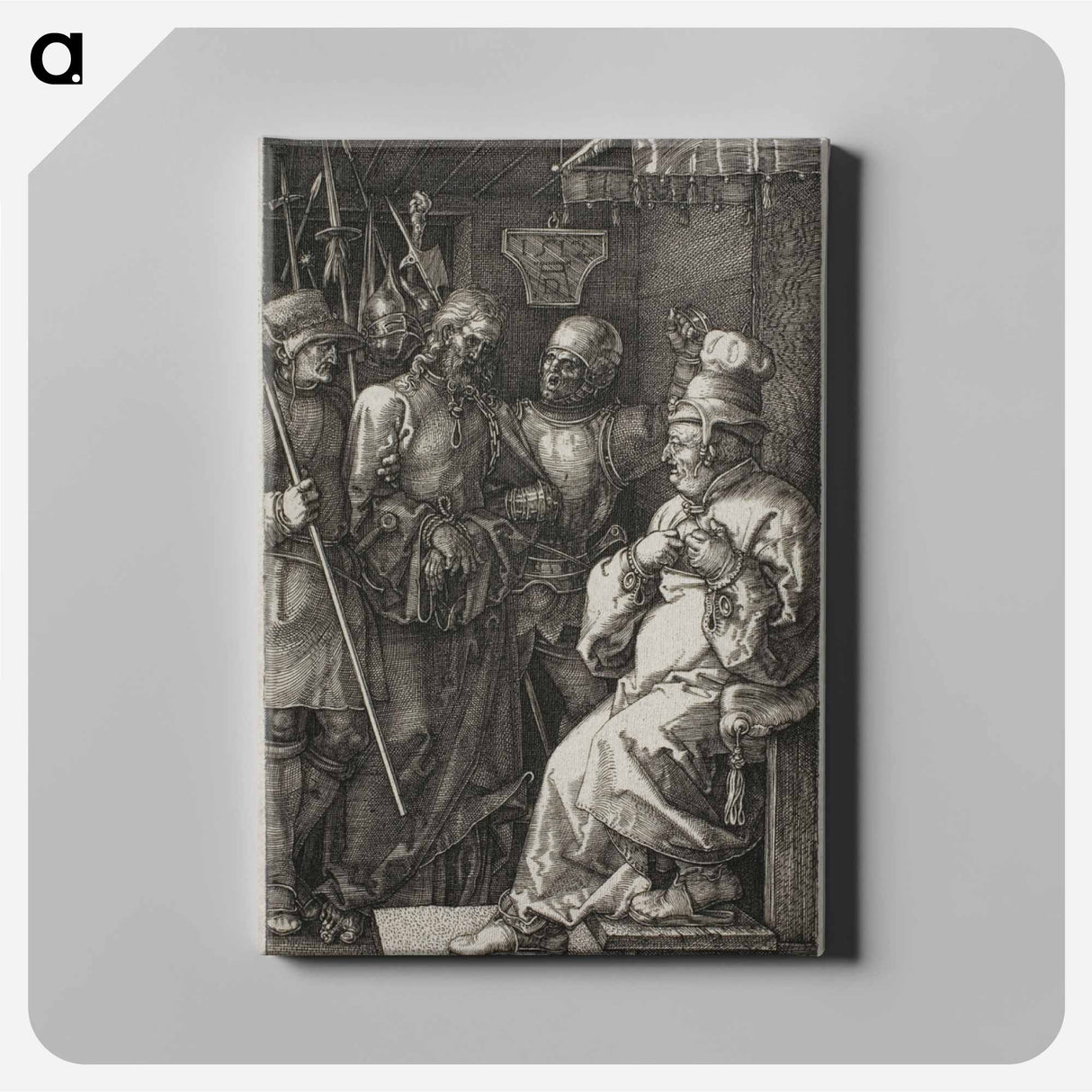 Christ before Caiaphas - アルブレヒト デューラー Canvas.