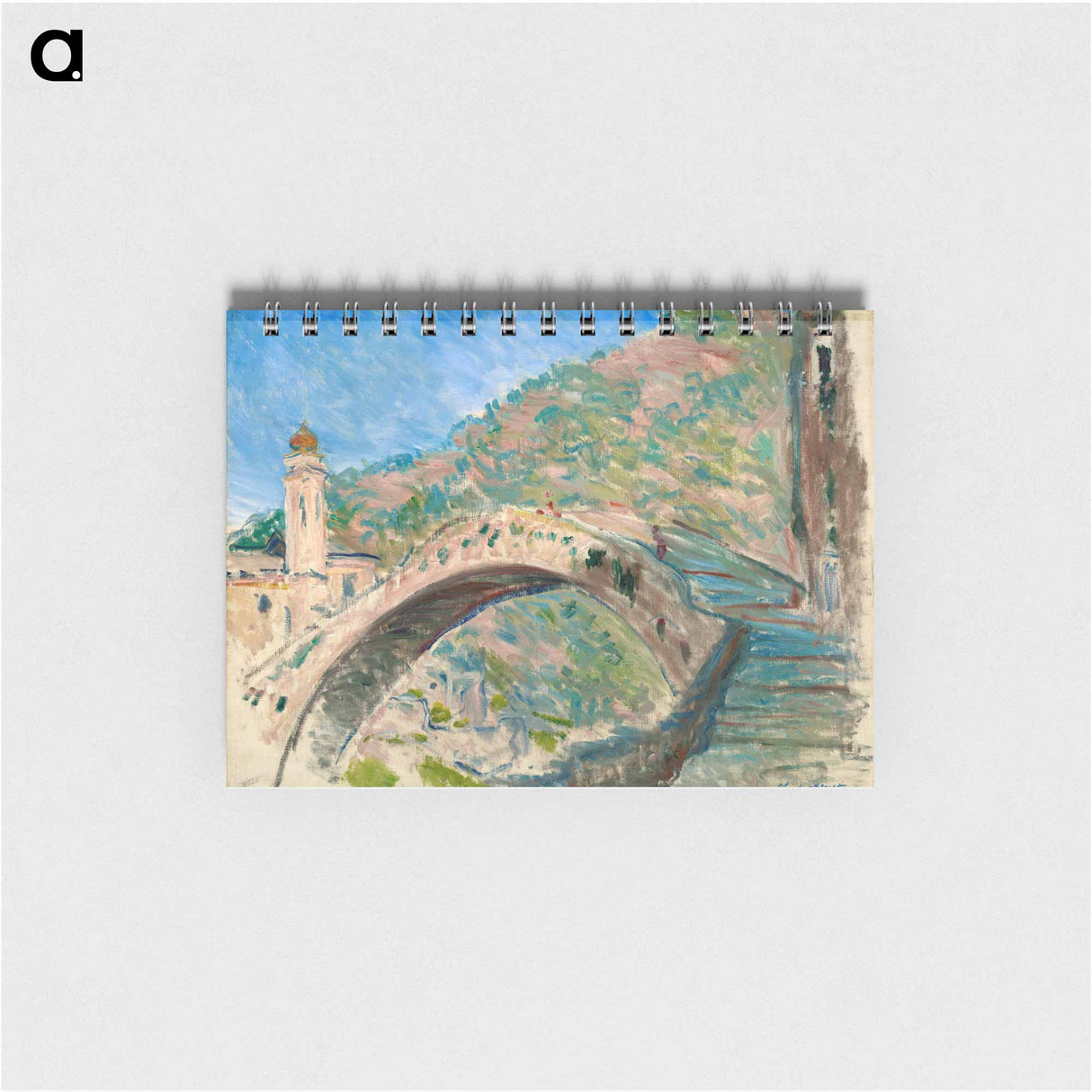アートメモ帳-Bridge at Dolceacqua - クロード モネ Memo.
