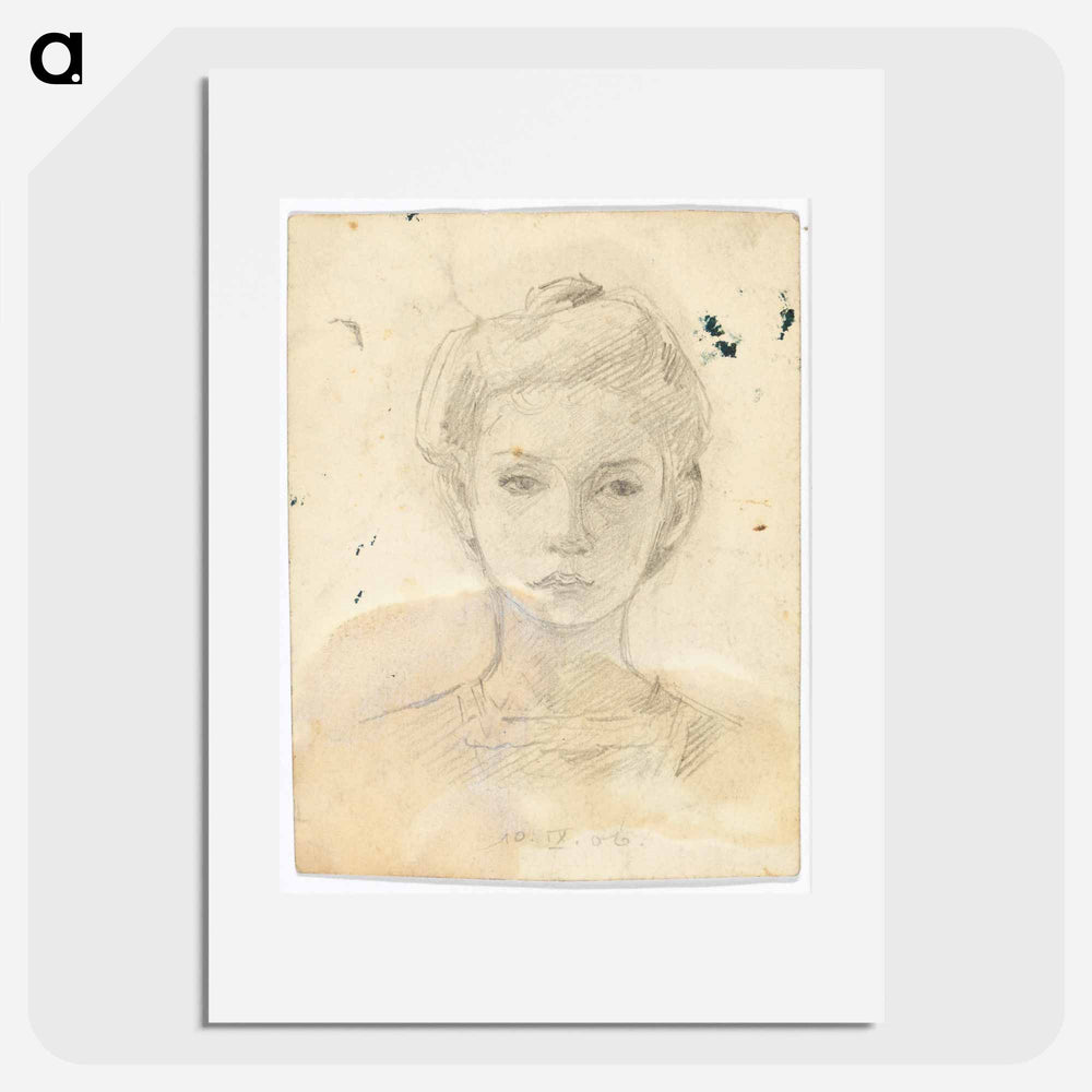 Portrait of a Girl - Egon Schiele Poster.