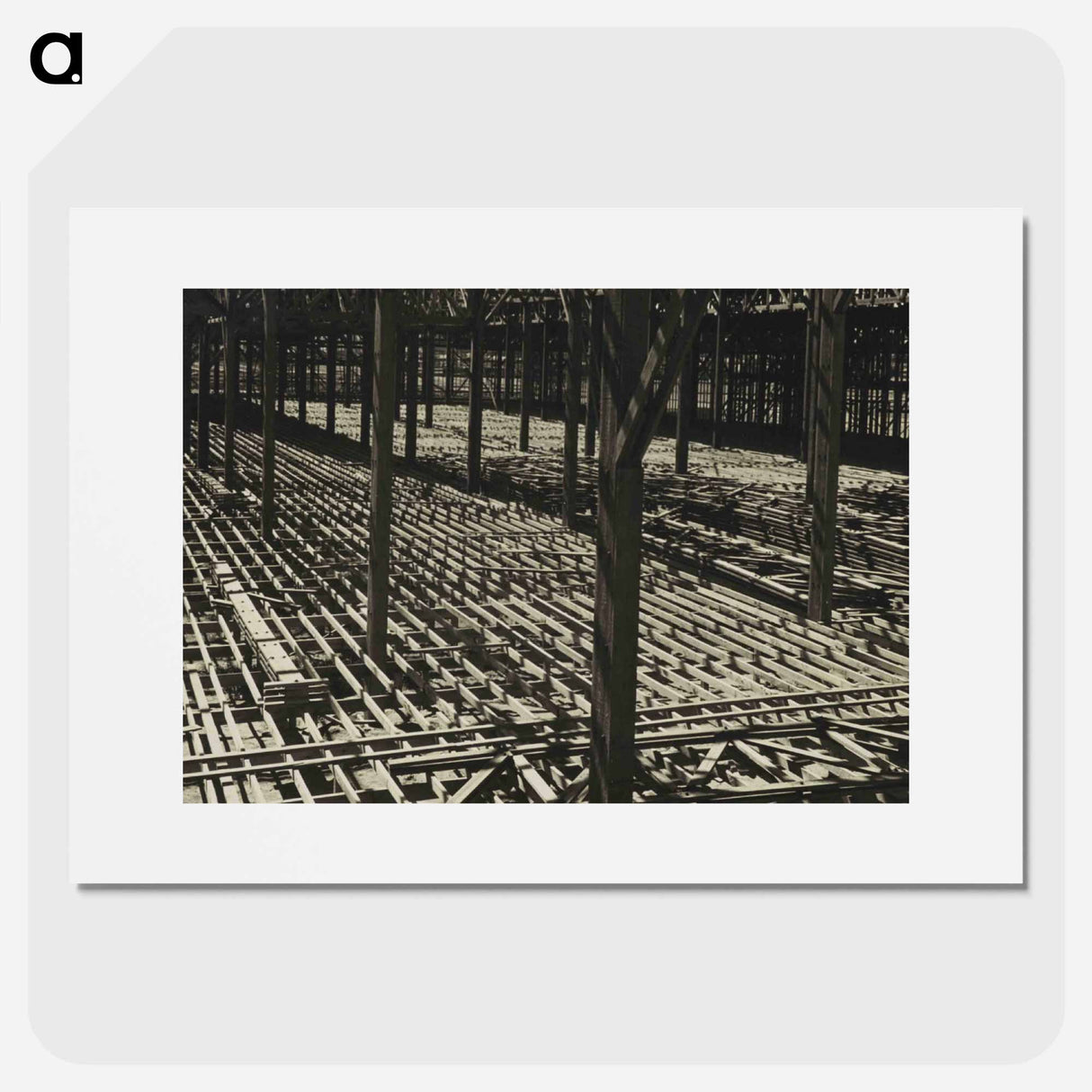 アートポスター-Centennial Exhibition, Wellington - floorspace under construction - エリック リー ジョンソン Poster.