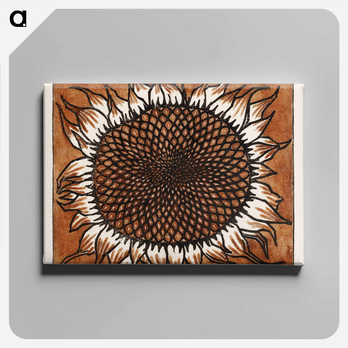 November Sunflower - Julie de Graag Canvas.