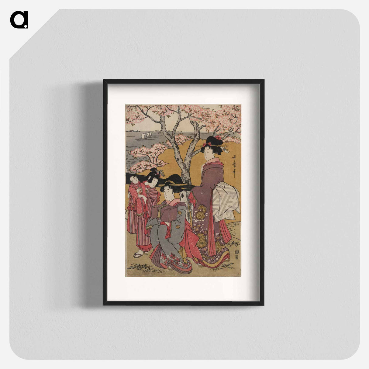 アートポスター-Gotenyama no hanami migi - 喜多川 歌麿 Poster.