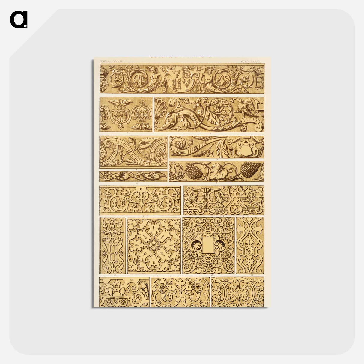 アートポストカード-Nineteenth Century Ornament Pattern
- 装飾の文法 Postcard.
