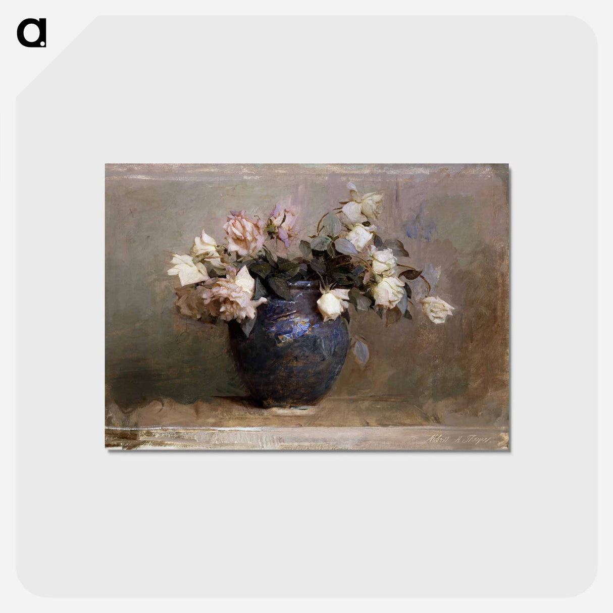 アートポストカード-Roses - アボット ハンダーソン セイヤー Postcard.