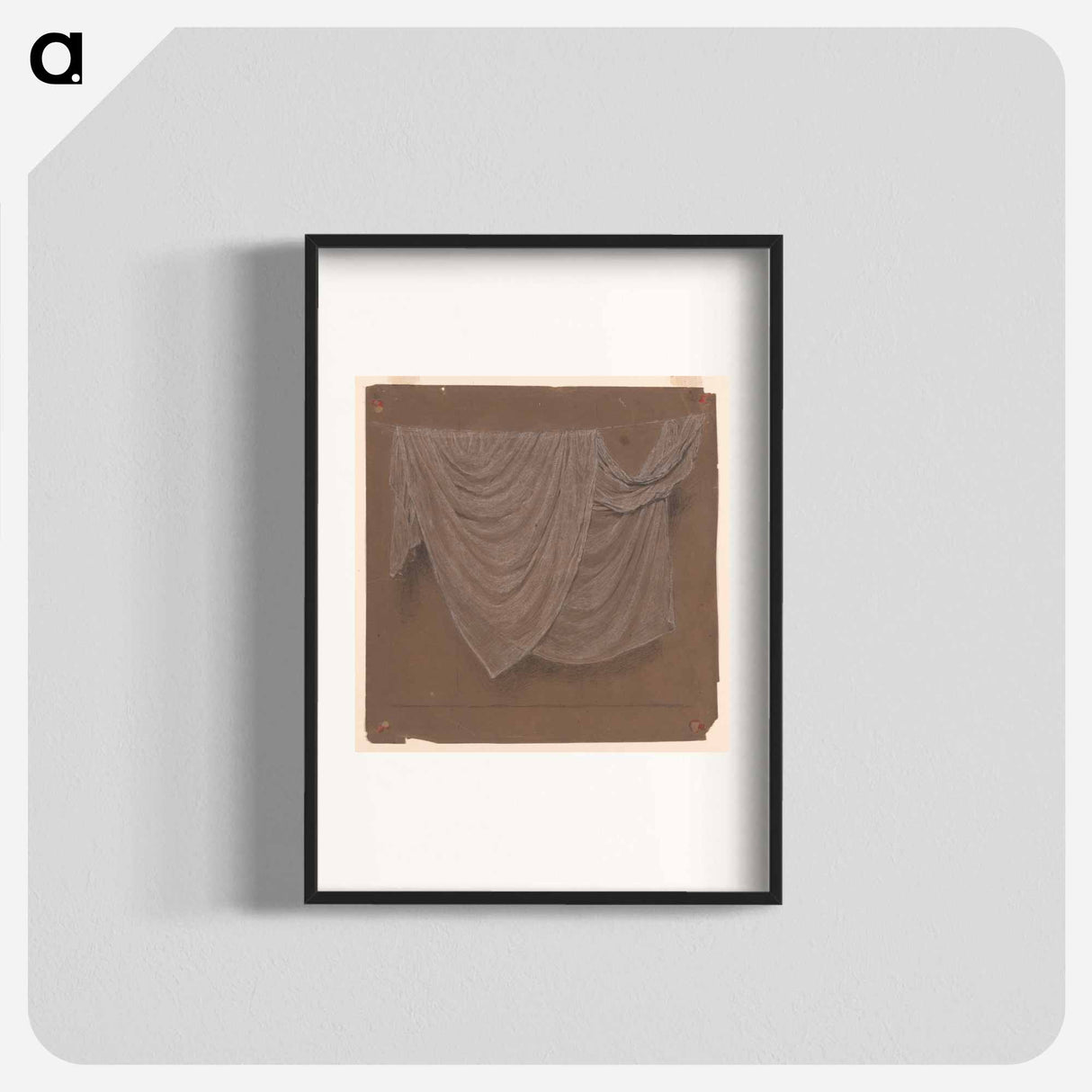 Drapery Study for "Battledore"; Two women - アルバート ジョセフ ムーア Poster.