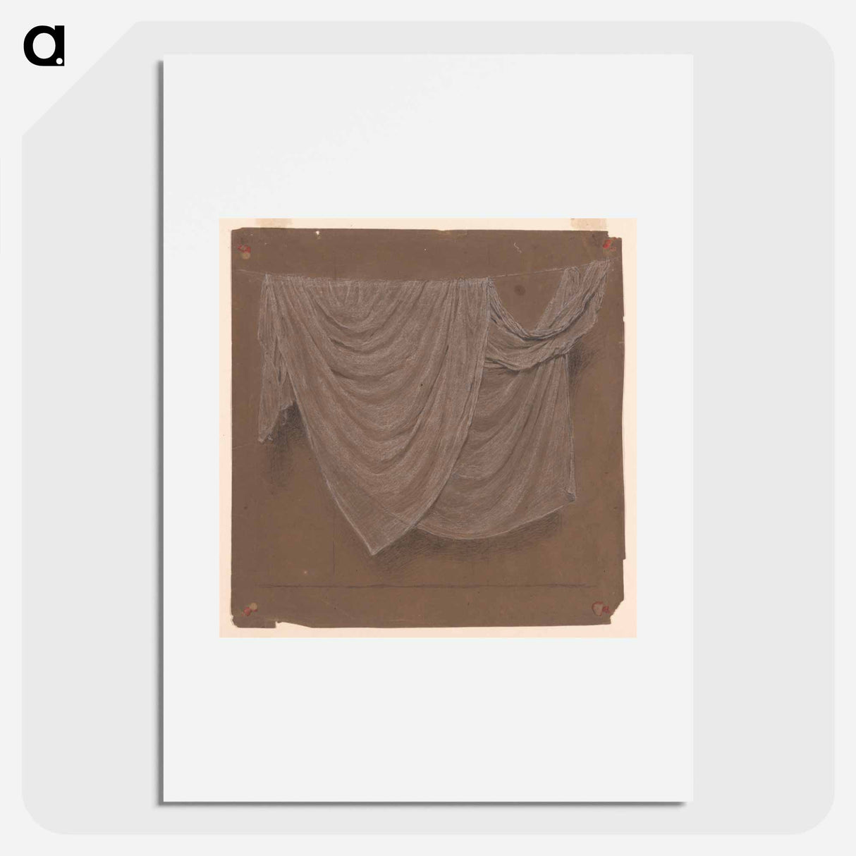 Drapery Study for "Battledore"; Two women - アルバート ジョセフ ムーア Poster.