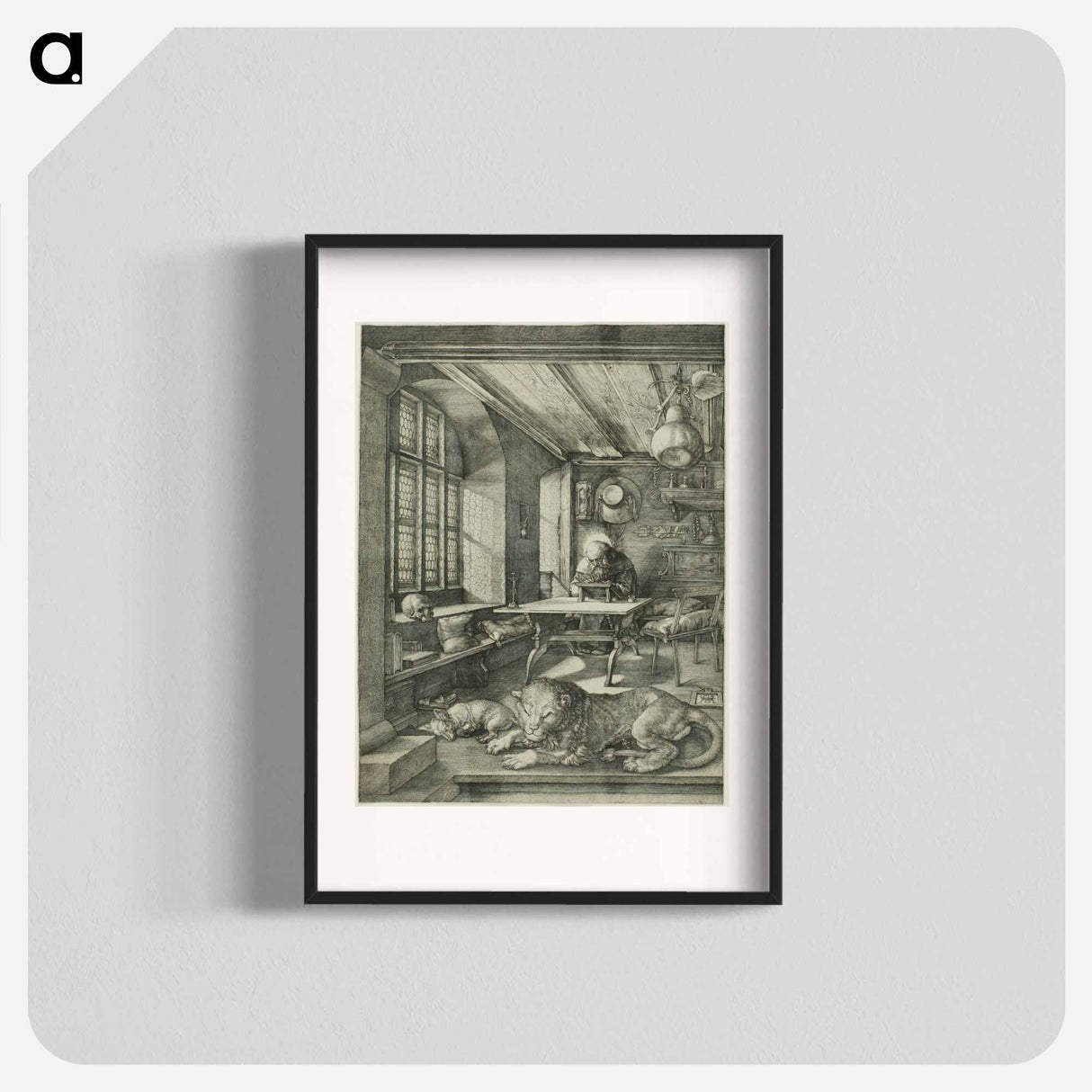 St. Jerome in His Study - アルブレヒト デューラー Poster.