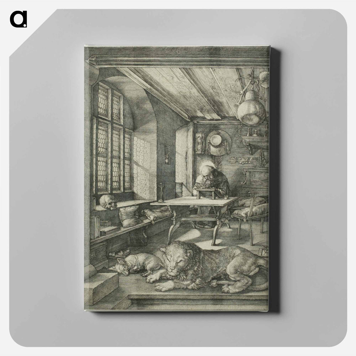 St. Jerome in His Study - アルブレヒト デューラー Canvas.