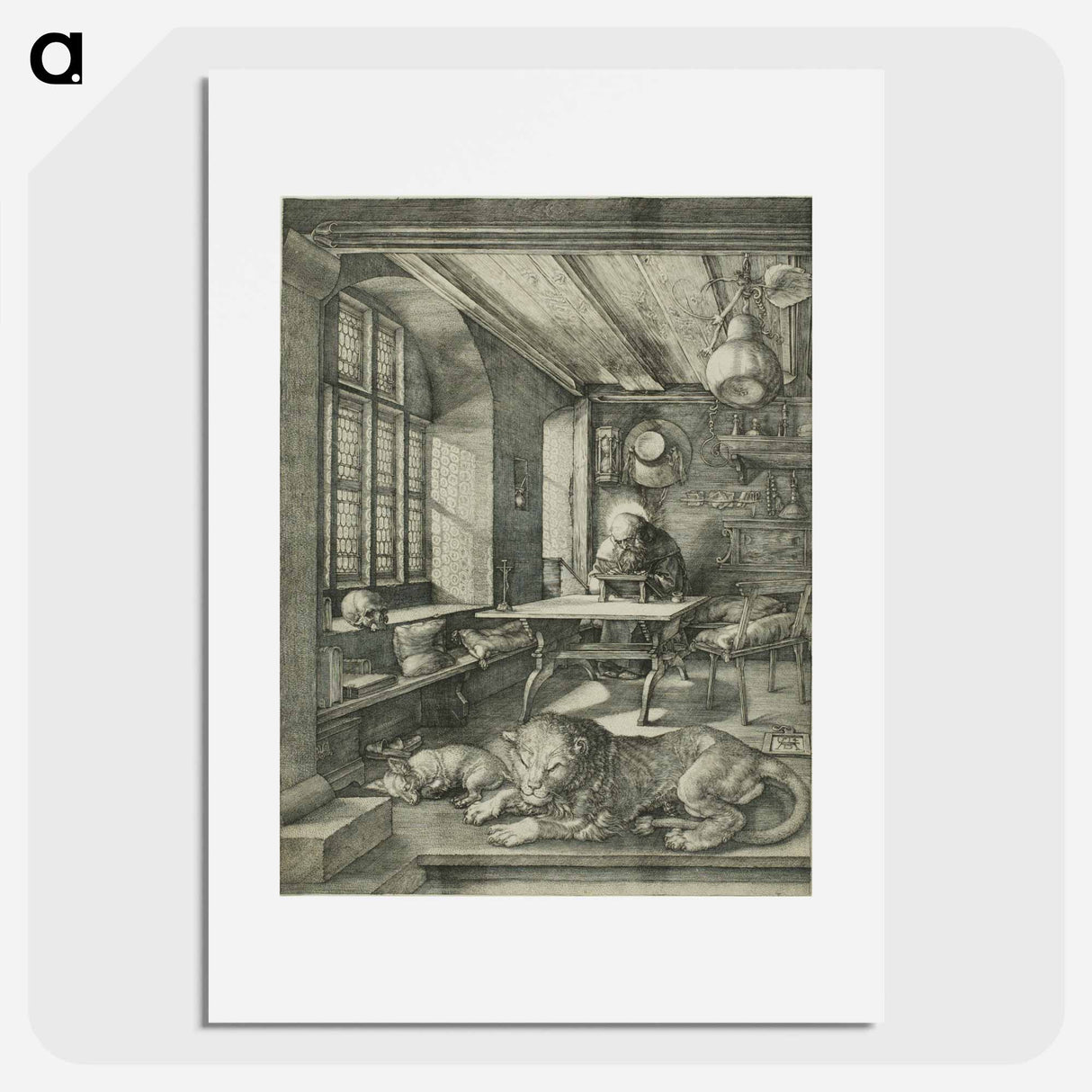 アートポスター-St. Jerome in His Study - アルブレヒト デューラー Poster.