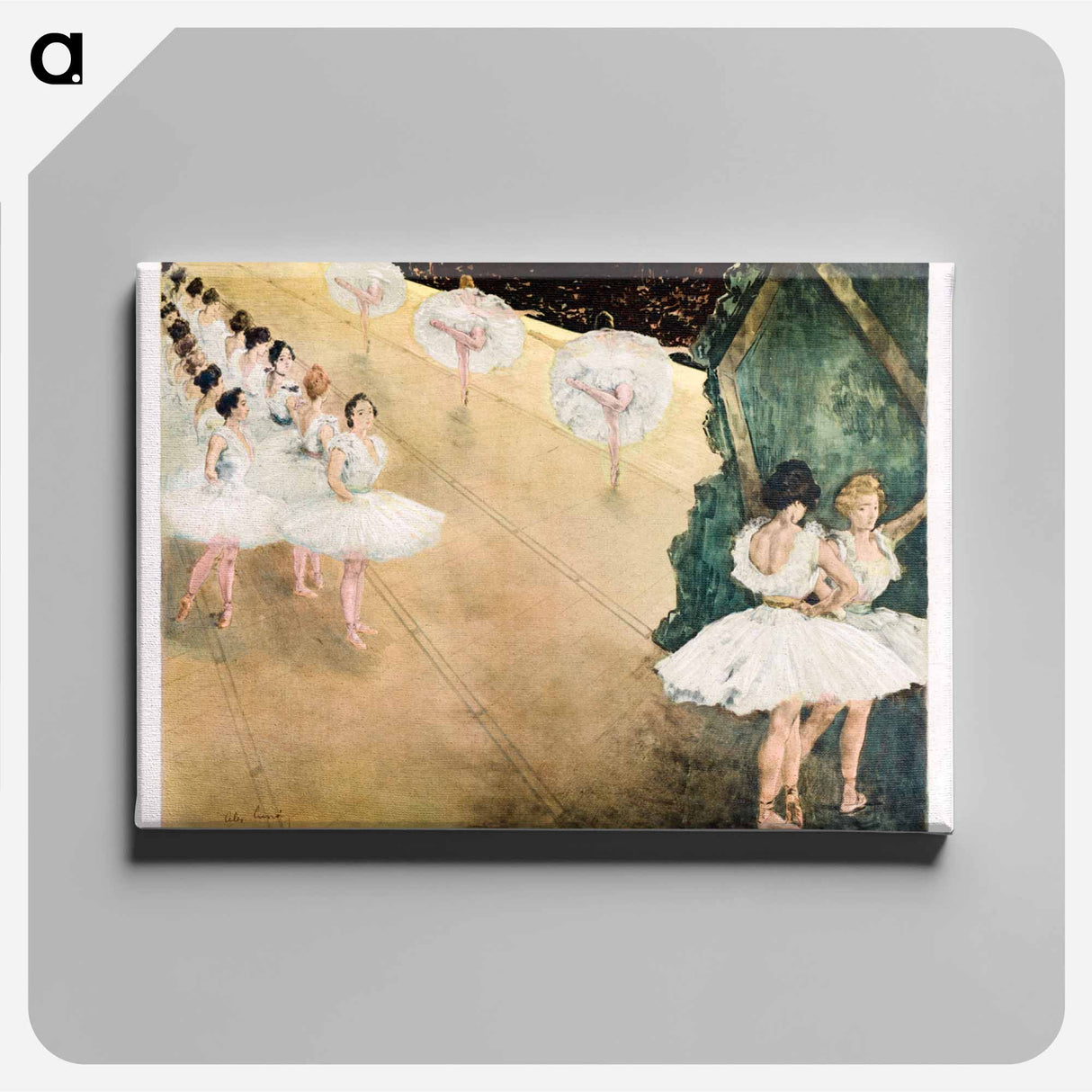 Ballet Dancers - アレクサンドル ルノア Canvas.