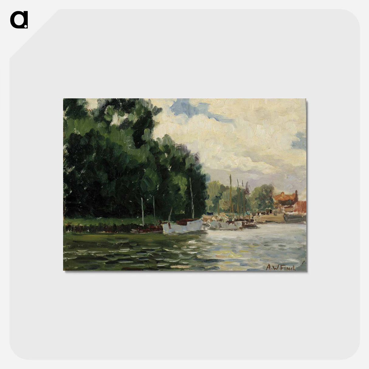 Richmond, thames - アルフレッド ウィリアム フィンチ Postcard.