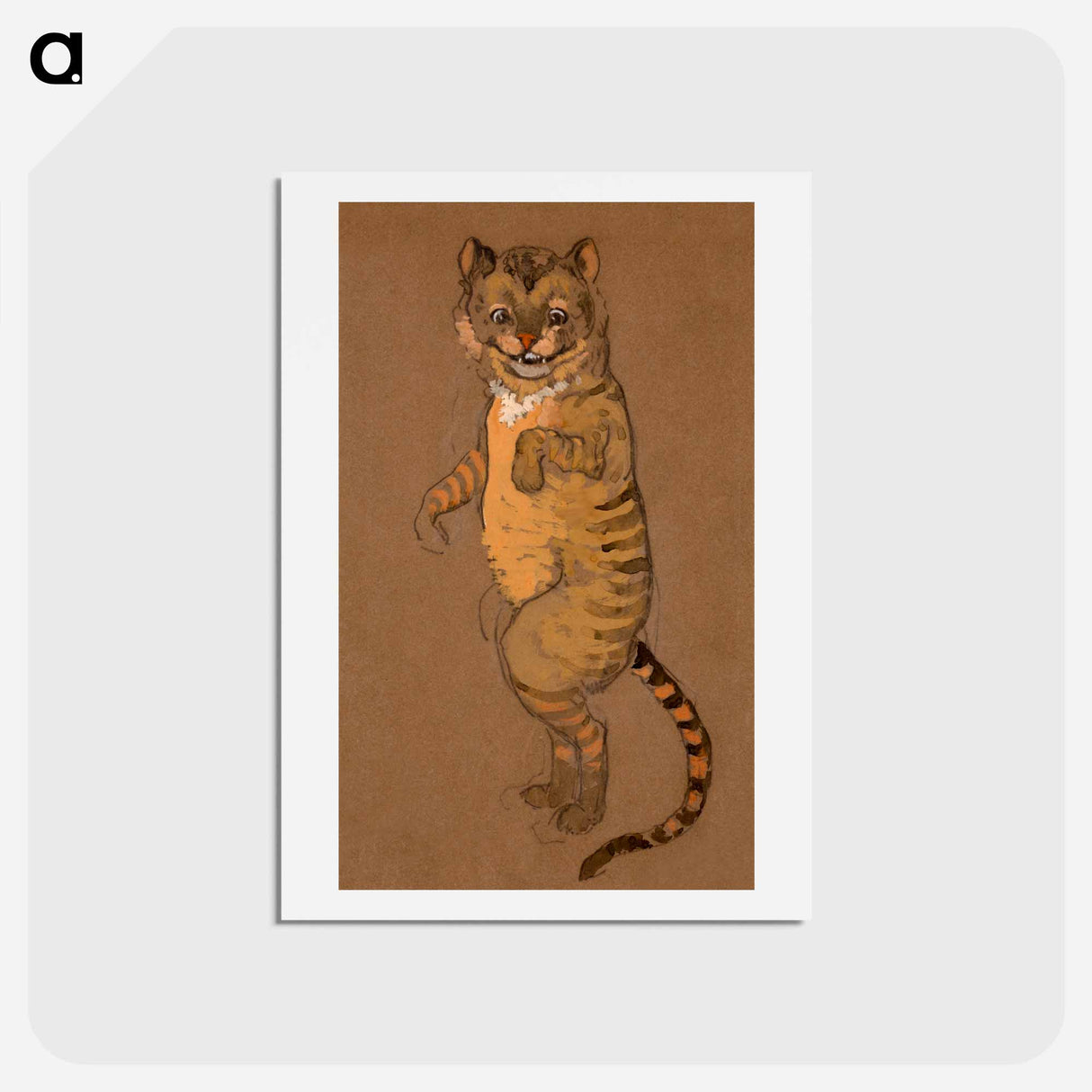 Cheshire Cat Costume Design for Alice in Wonderland - 不思議の国のアリス Postcard.