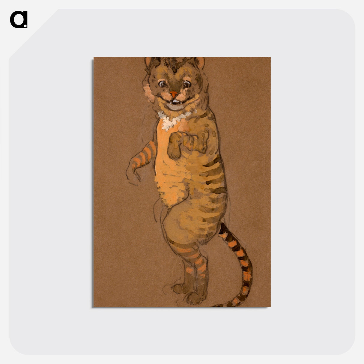 Cheshire Cat Costume Design for Alice in Wonderland - 不思議の国のアリス Postcard.